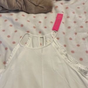 Lilly Pulitzer white tank top. NWT. Size medium